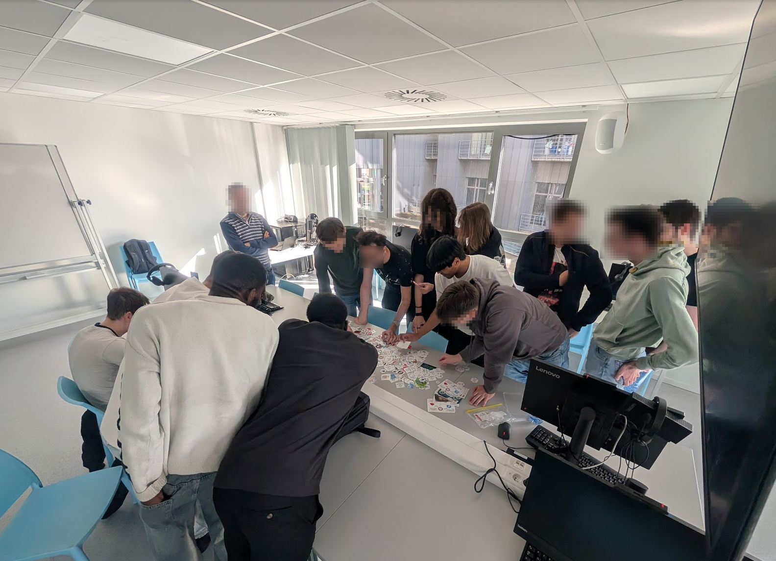 Well-deserved stickers distribution after getting hands-on with the often-overlooked realities of software engineering